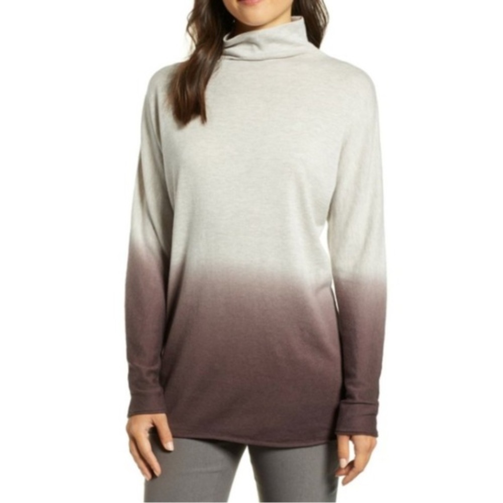 NWT NIC+ZOE Women's Traveler Turtleneck, Plum Size M